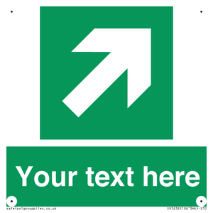 Custom Arrow Top Right Sign